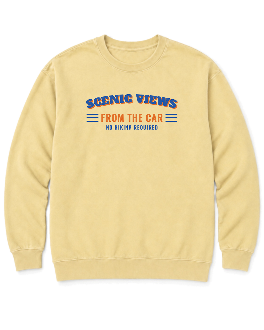 Scenic Views from the Car Sweatshirt - Butter