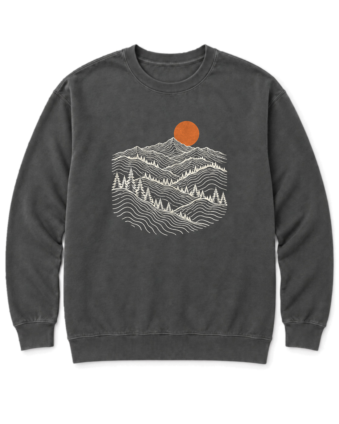 Pine Ridge Moon Sweatshirt - Pepper