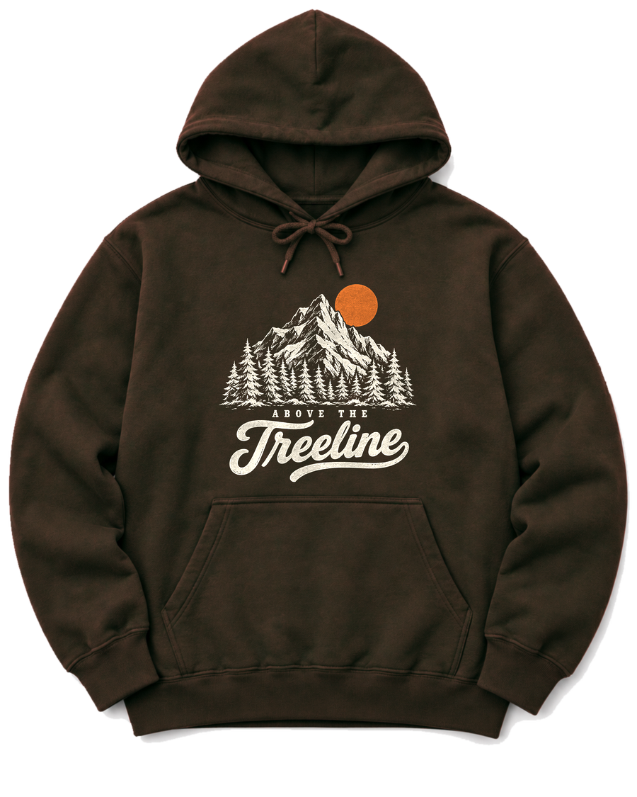 Above the Treeline Hoodie - Dark Chocolate
