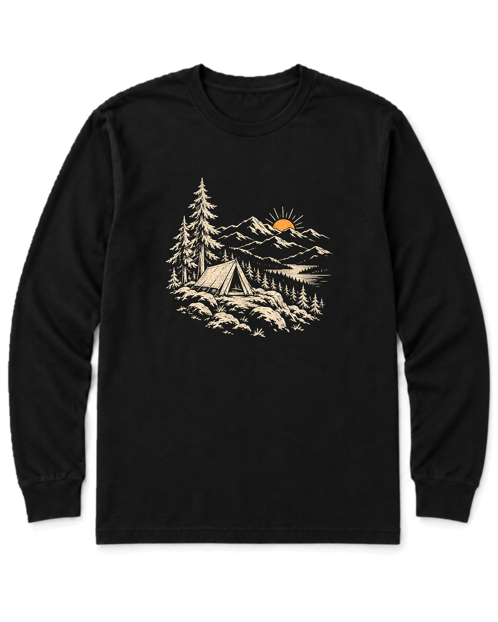 Summit Sunrise Long Sleeve Shirt - Black