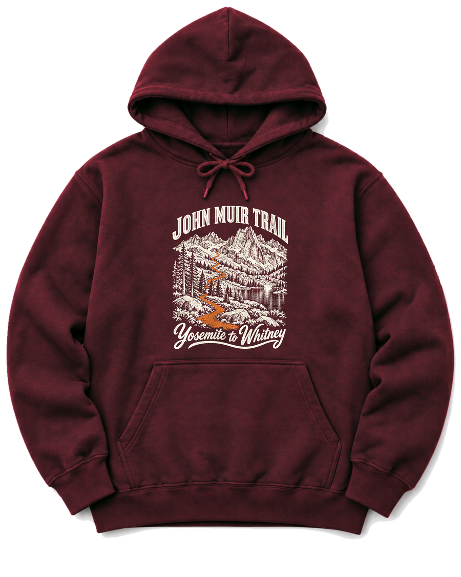 John Muir Trail Hoodie - Maroon