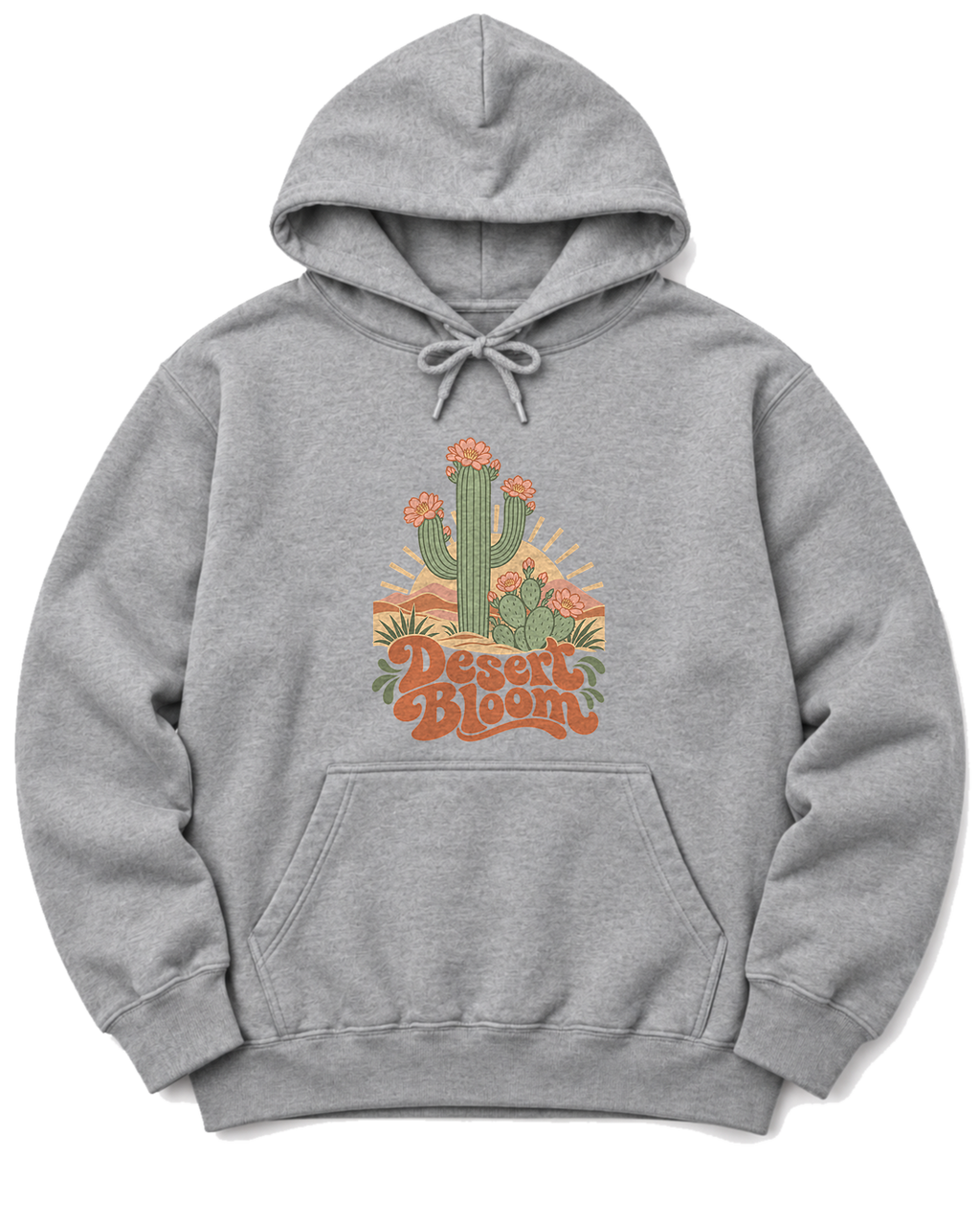 Desert Bloom Hoodie - Sport Grey