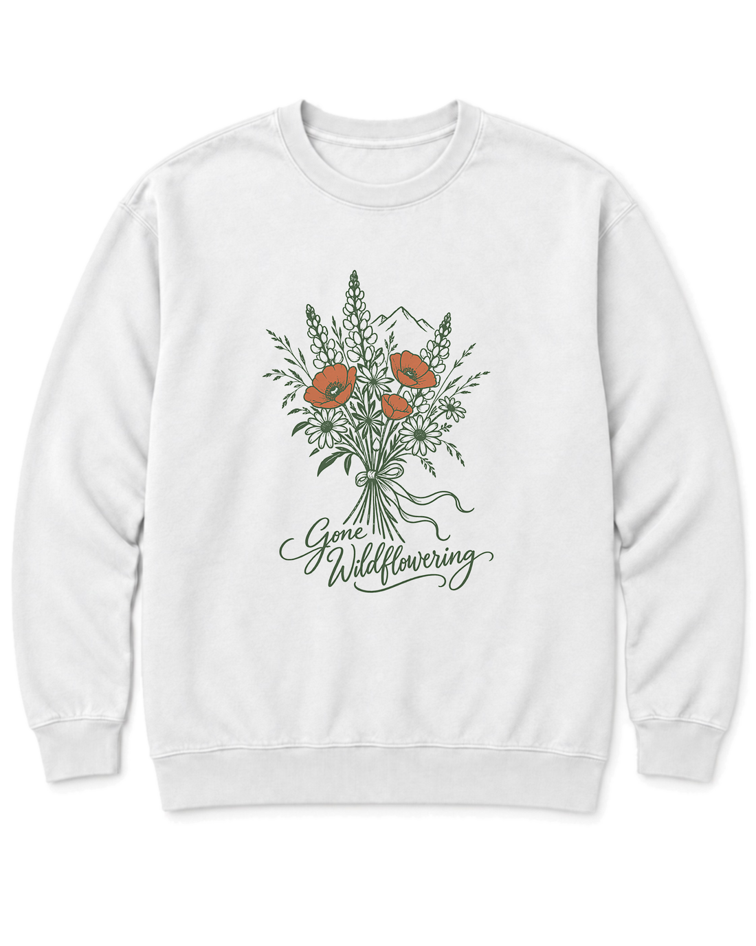 Gone Wildflowering Sweatshirt - White