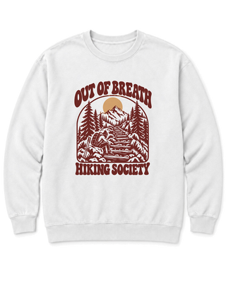 Out of Breath Hiking Society Log Steps Sweatshirt