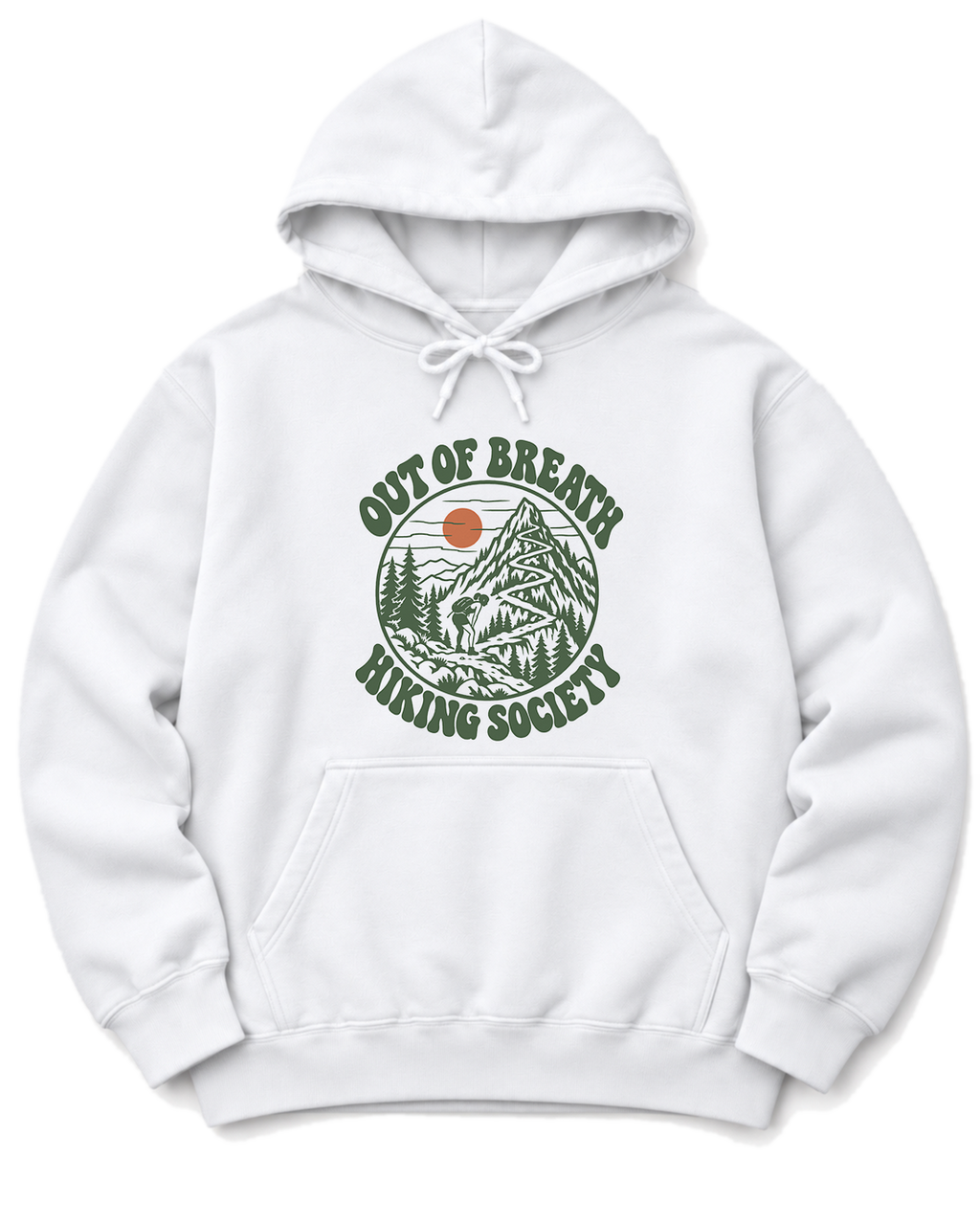 Out of Breath Hiking Society Switchback Hoodie - White