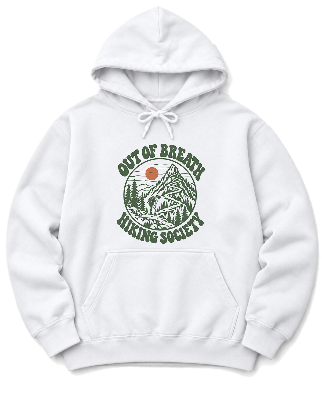 Out of Breath Hiking Society Switchback Hoodie - White