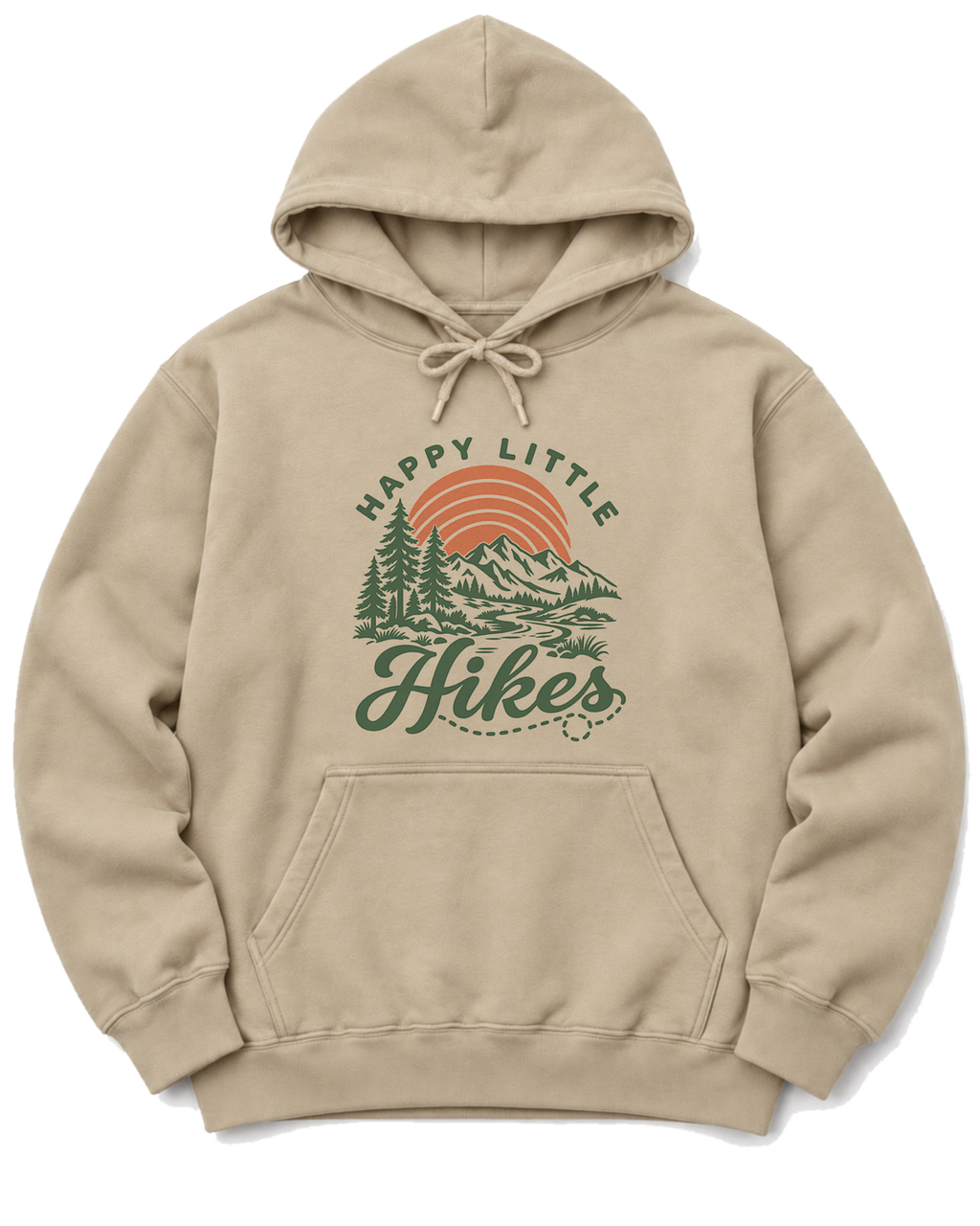 Happy Little Hikes Hoodie - Sand