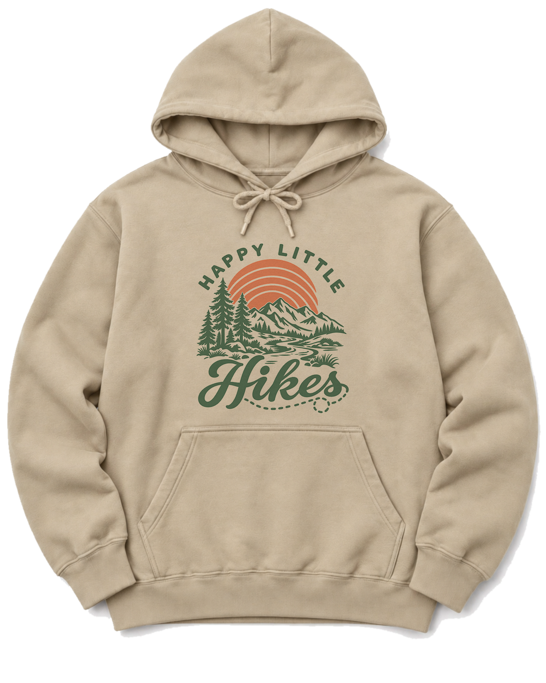 Happy Little Hikes Hoodie - Sand