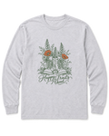 Happy Trails Ahead Long Sleeve Shirt - Ash