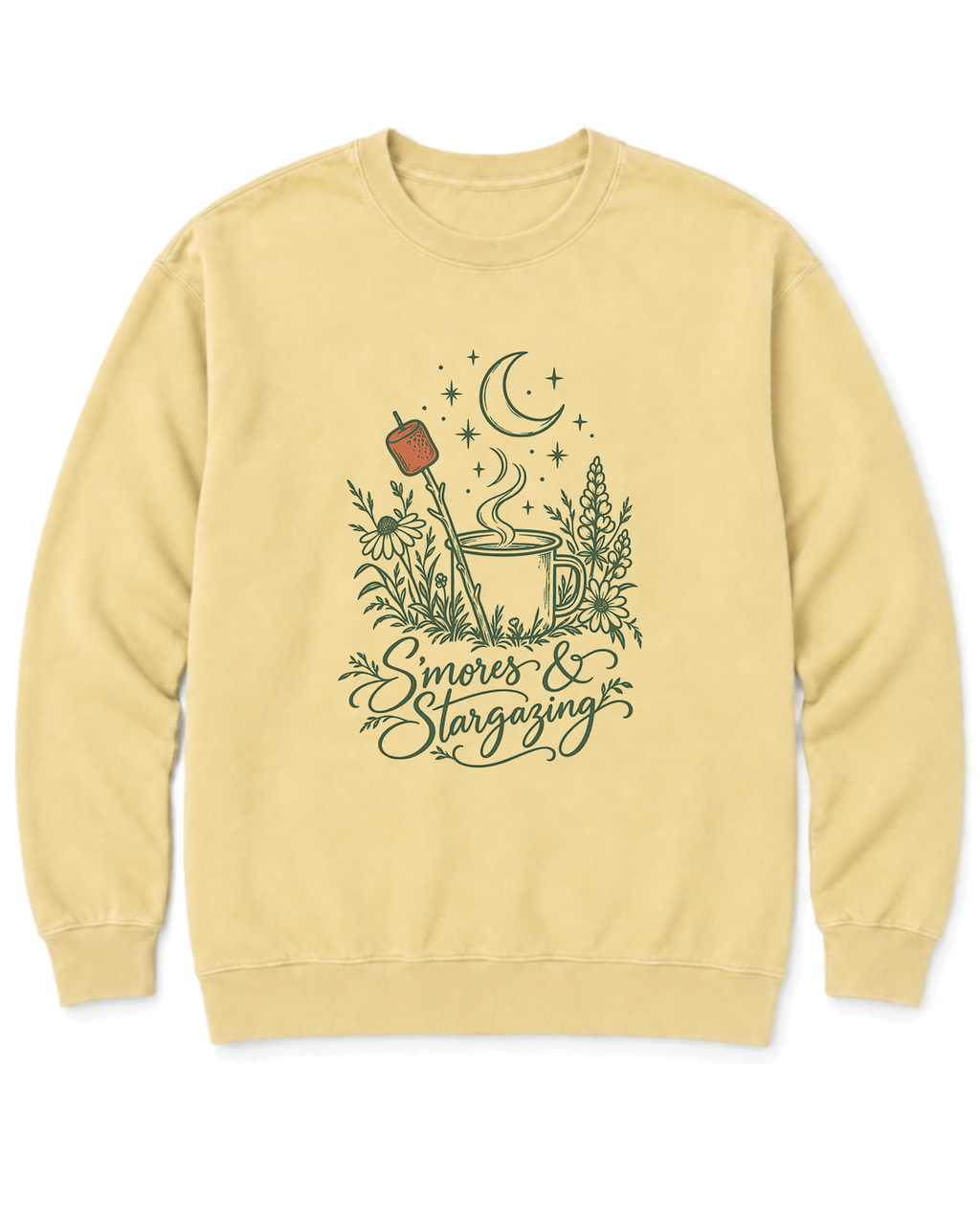 S'mores & Stargazing Sweatshirt - Butter