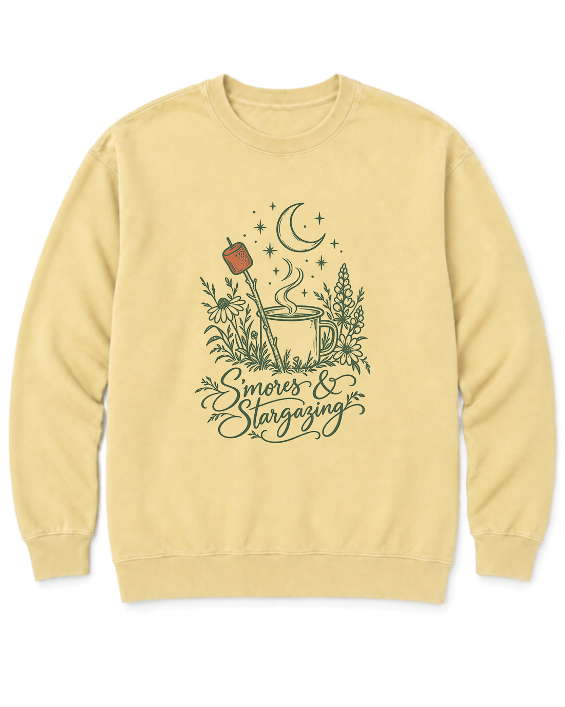 S'mores & Stargazing Sweatshirt - Butter