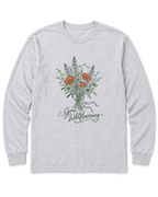 Gone Wildflowering Long Sleeve Shirt - Ash