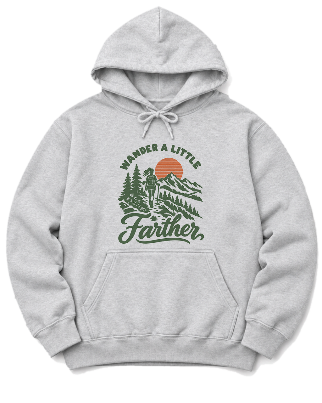 Wander a Little Farther Hoodie - Ash