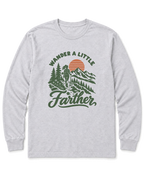 Wander a Little Farther Long Sleeve Shirt - Ash