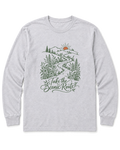 Take the Scenic Route Long Sleeve Shirt - Ash