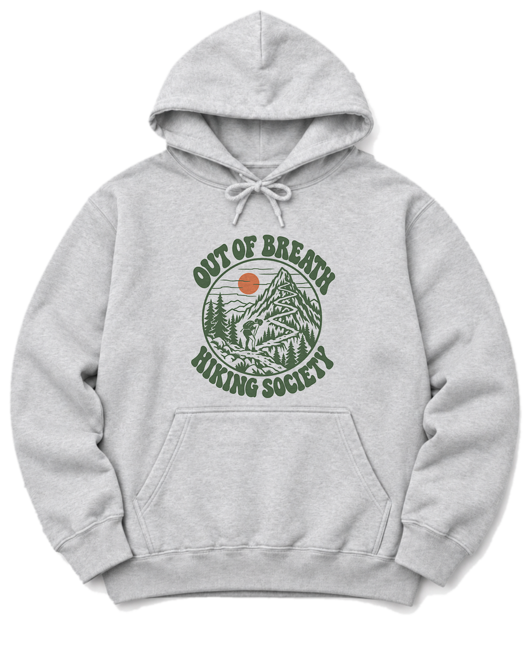 Out of Breath Hiking Society Switchback Hoodie - Ash