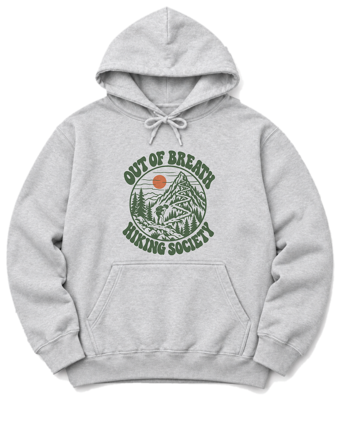 Out of Breath Hiking Society Switchback Hoodie - Ash