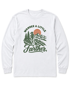 Wander a Little Farther Long Sleeve Shirt - White