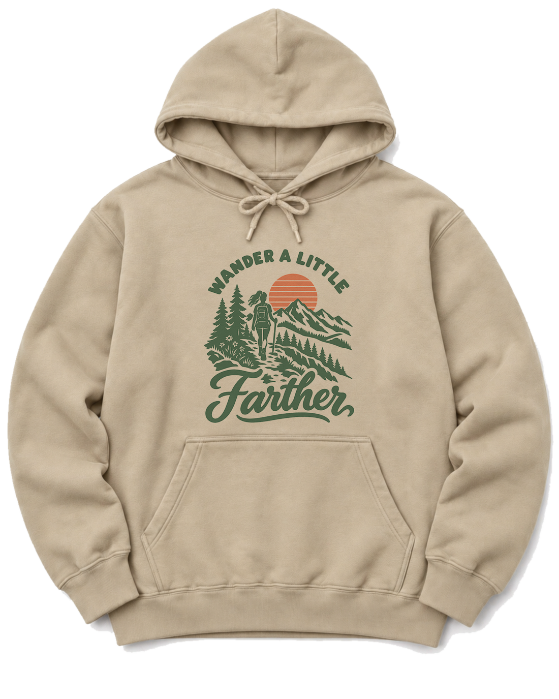 Wander a Little Farther Hoodie - Sand