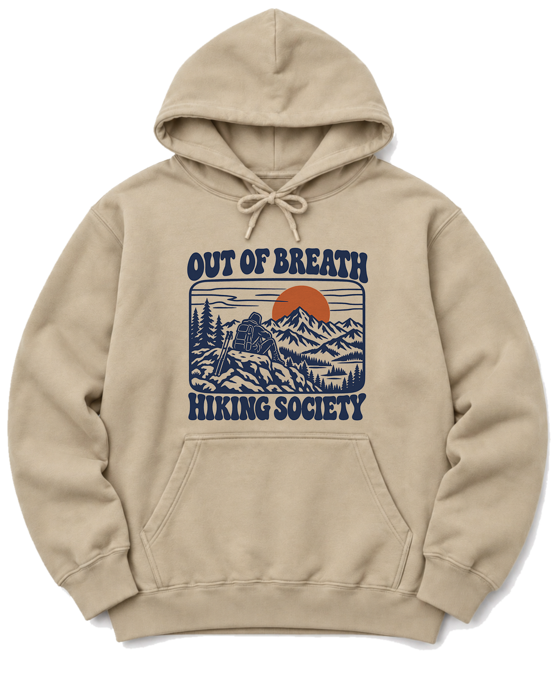 Out of Breath Hiking Society Summit Rest Hoodie - Sand