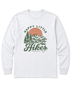 Happy Little Hikes Long Sleeve Shirt - White