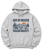 Out of Breath Hiking Society Flat Out Hoodie - Ash