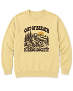 Out of Breath Hiking Society Bear Sweatshirt - Butter