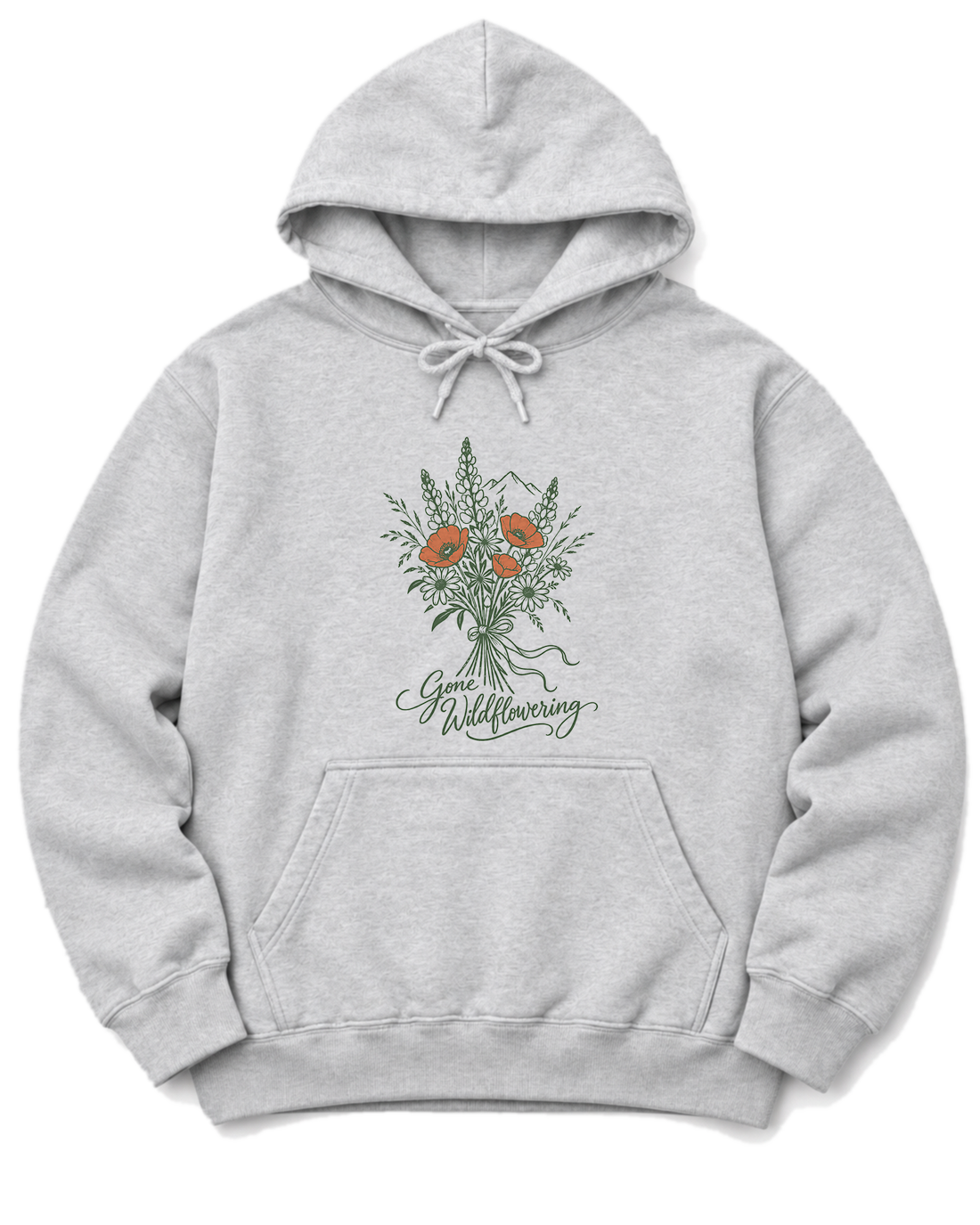 Gone Wildflowering Hoodie - Ash