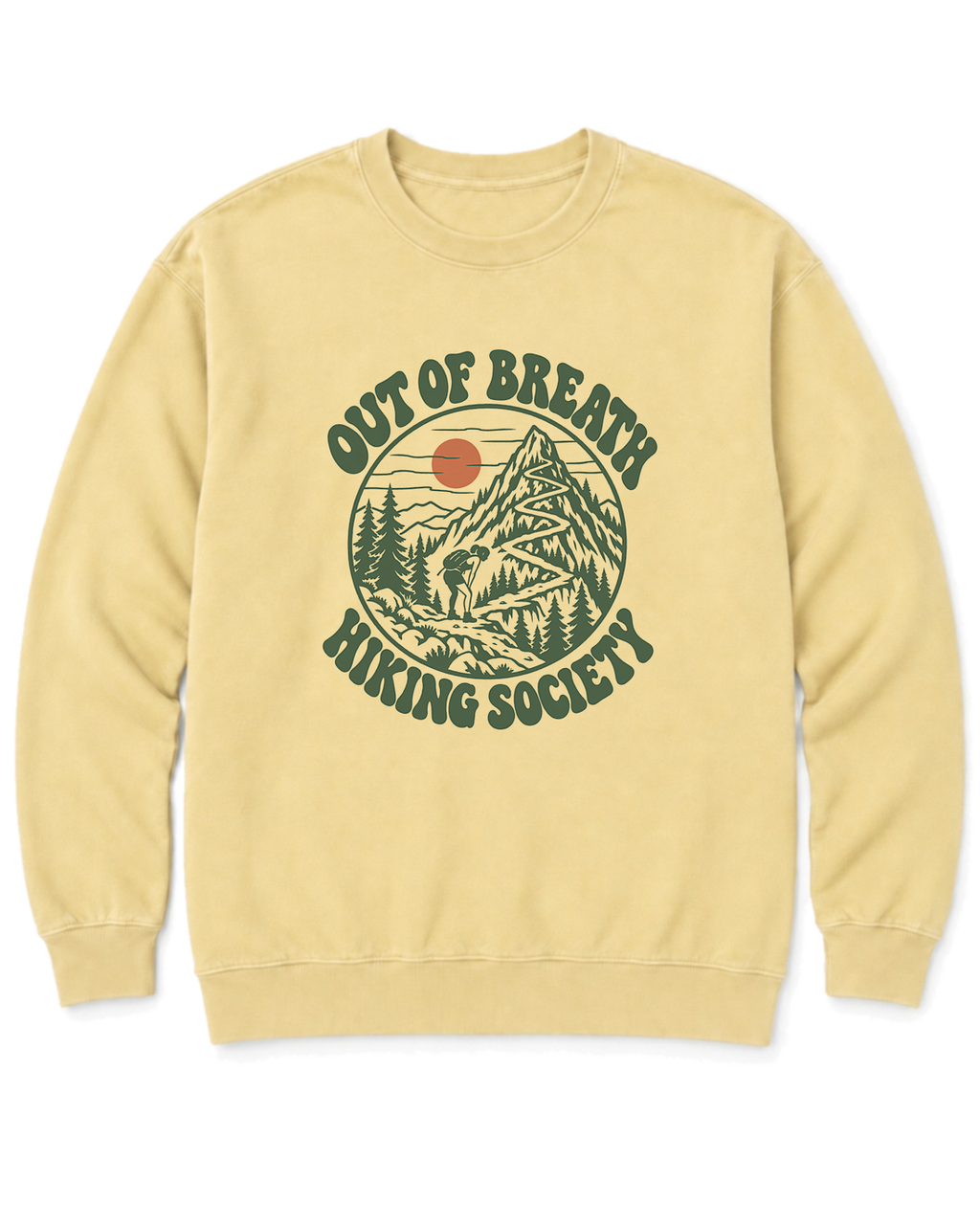 Out of Breath Hiking Society Switchback Sweatshirt - Butter