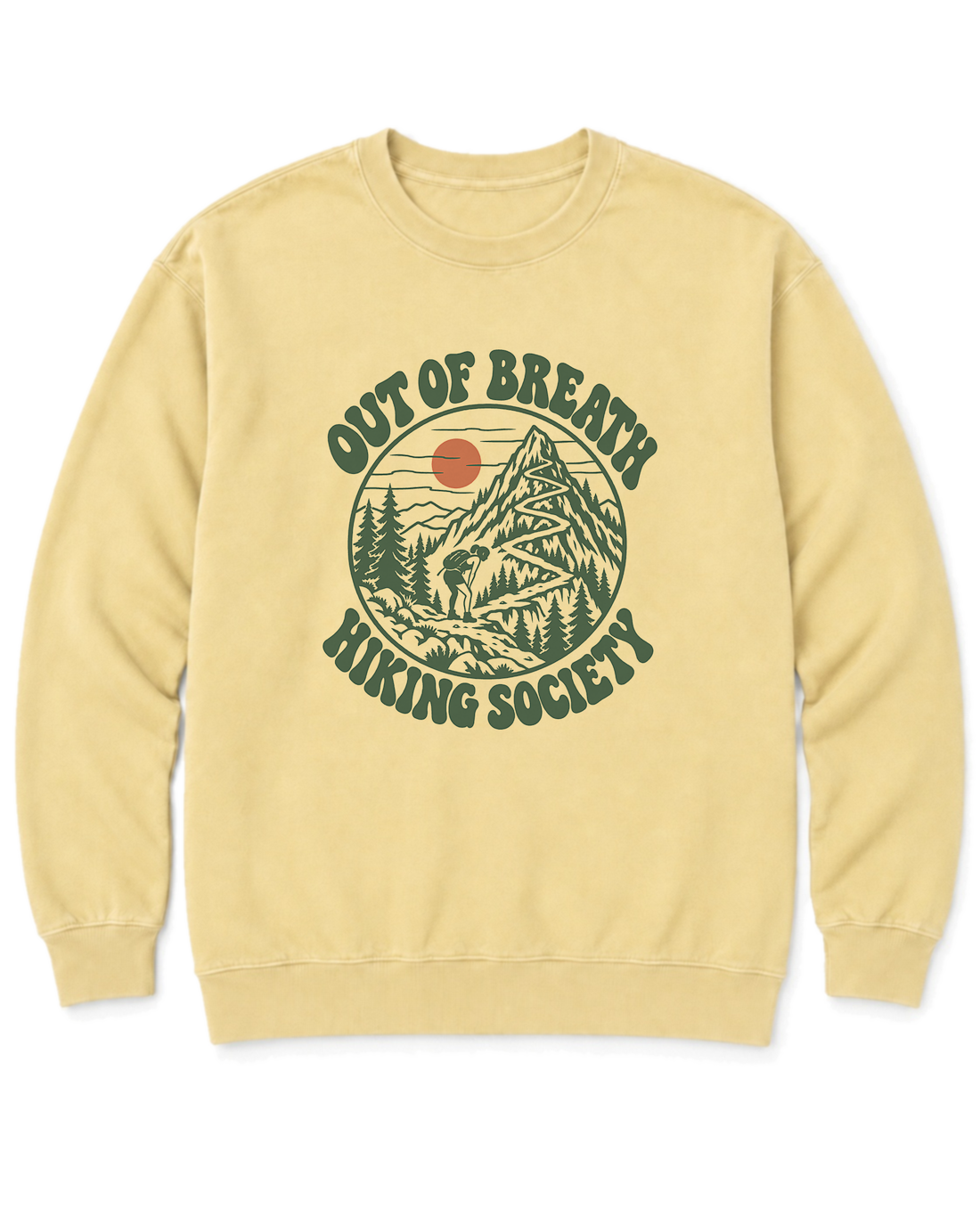 Out of Breath Hiking Society Switchback Sweatshirt - Butter