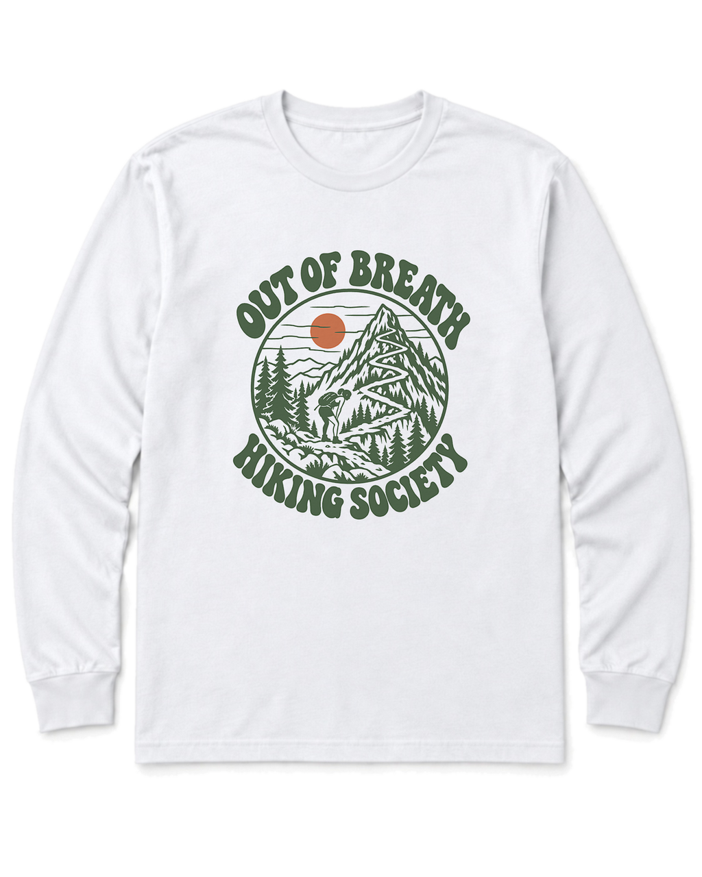 Out of Breath Hiking Society Switchback Long Sleeve Shirt - White