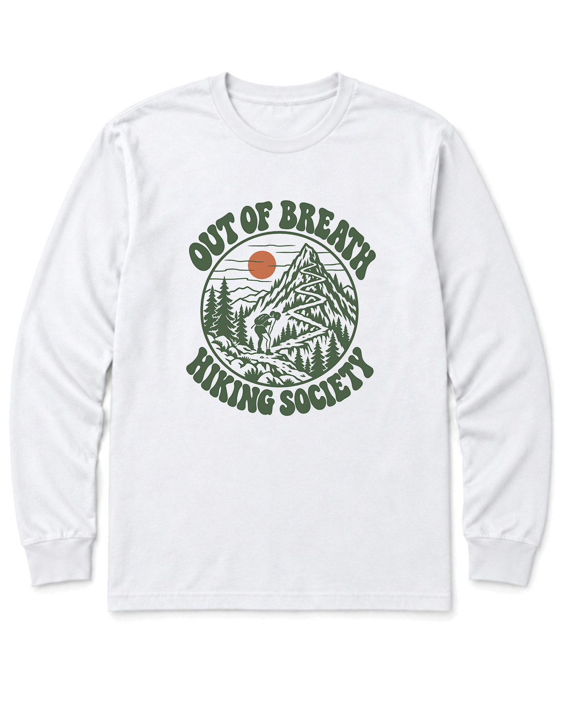 Out of Breath Hiking Society Switchback Long Sleeve Shirt - White