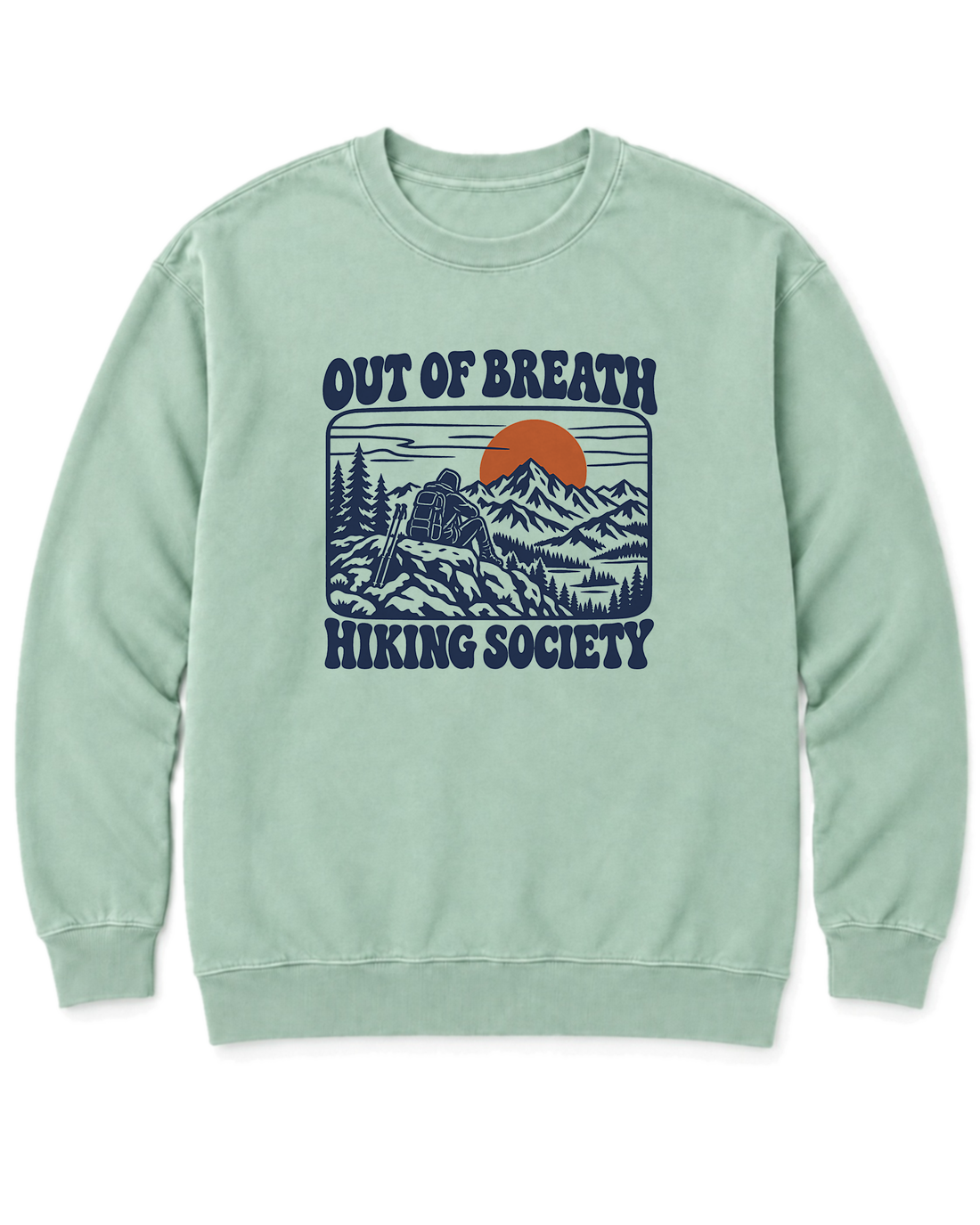 Out of Breath Hiking Society Summit Rest Sweatshirt - Chalky Mint