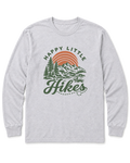 Happy Little Hikes Long Sleeve Shirt - Ash