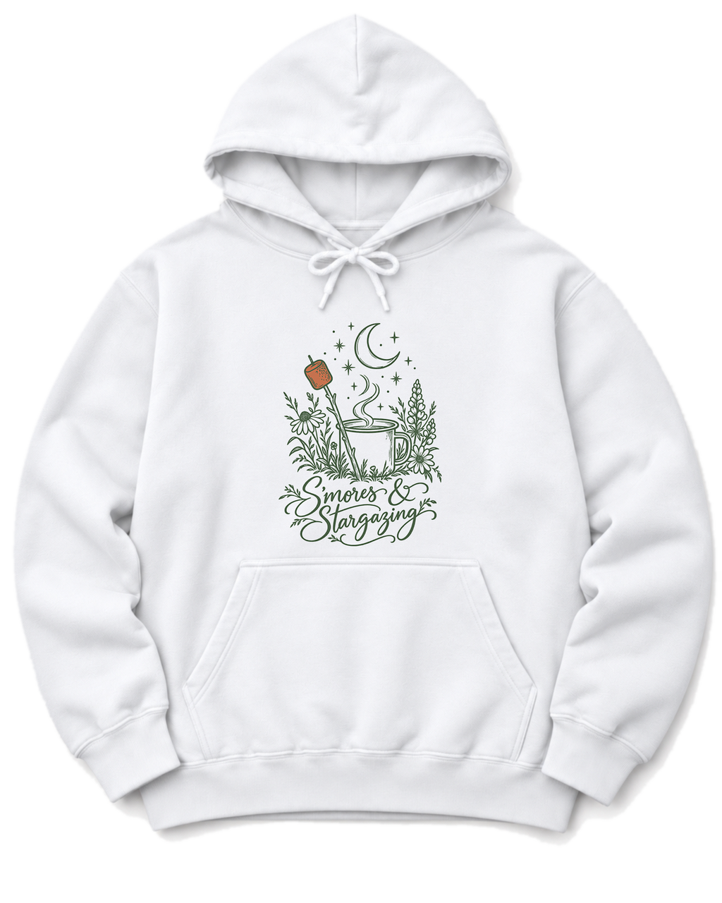 S'mores & Stargazing Hoodie - White