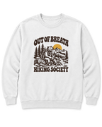 Out of Breath Hiking Society Bear Sweatshirt - White
