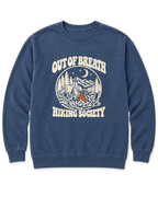 Out of Breath Hiking Society Campfire Night Sweatshirt - Denim