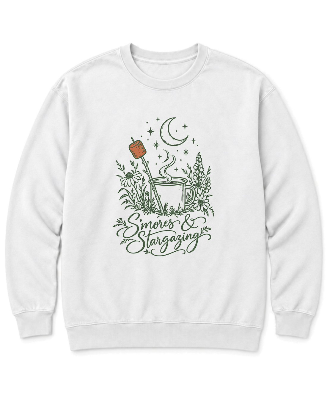 S'mores & Stargazing Sweatshirt - White
