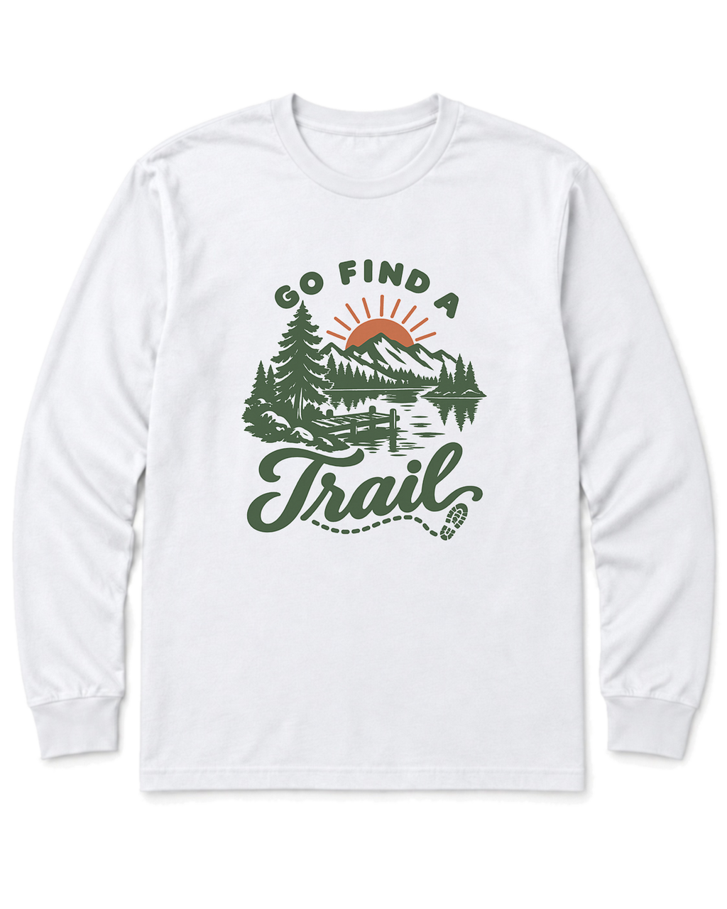 Go Find a Trail Long Sleeve Shirt - White