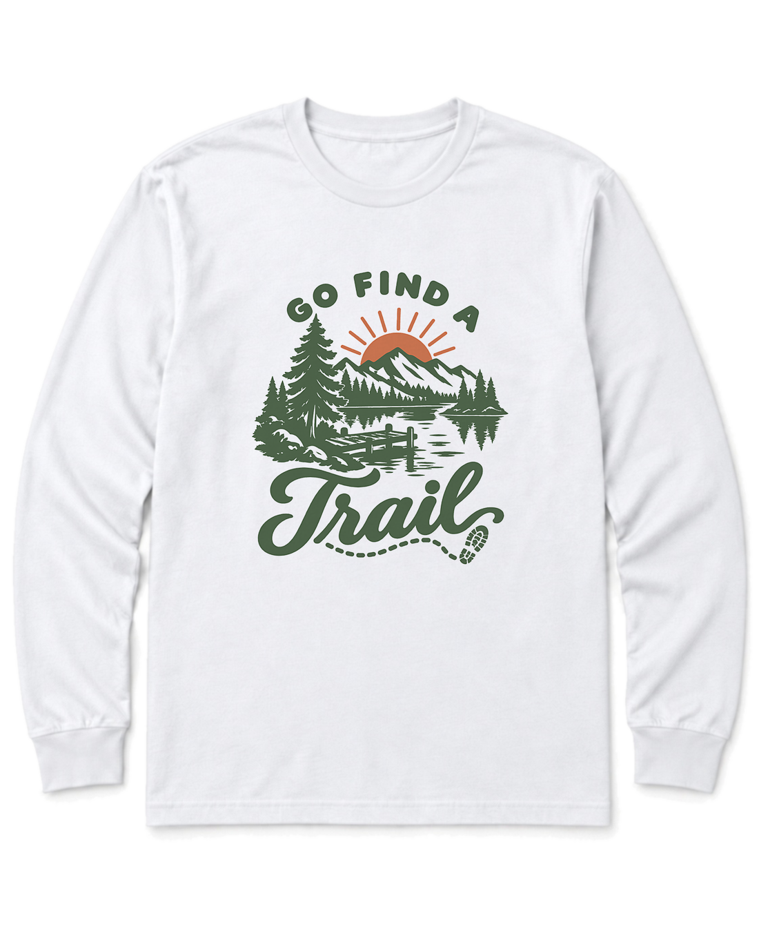 Go Find a Trail Long Sleeve Shirt - White