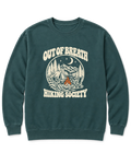 Out of Breath Hiking Society Campfire Night Sweatshirt - Blue Spruce