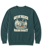 Out of Breath Hiking Society Campfire Night Sweatshirt - Blue Spruce