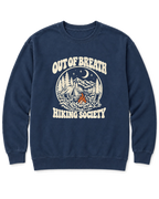 Out of Breath Hiking Society Campfire Night Sweatshirt - True Navy