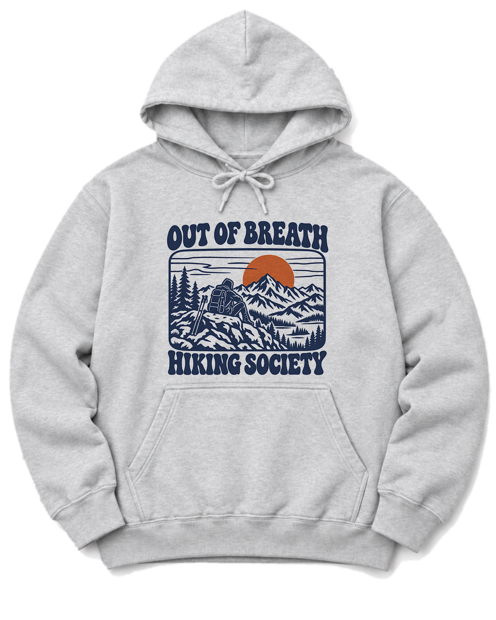 Out of Breath Hiking Society Summit Rest Hoodie - Ash