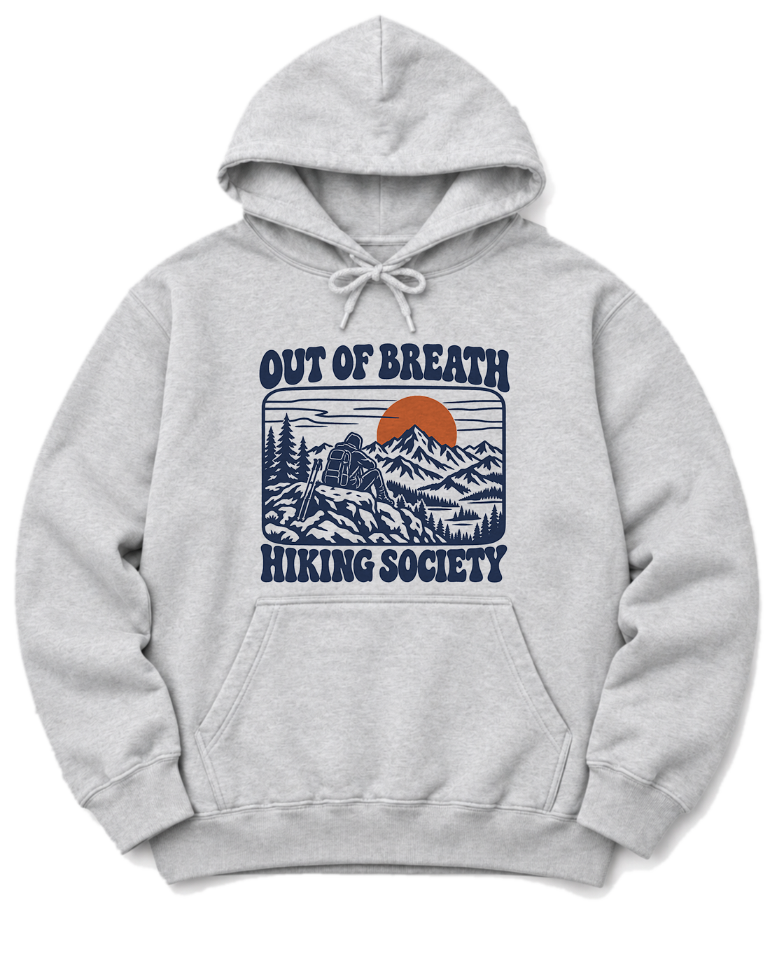 Out of Breath Hiking Society Summit Rest Hoodie - Ash