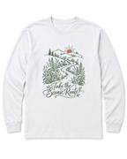 Take the Scenic Route Long Sleeve Shirt - White