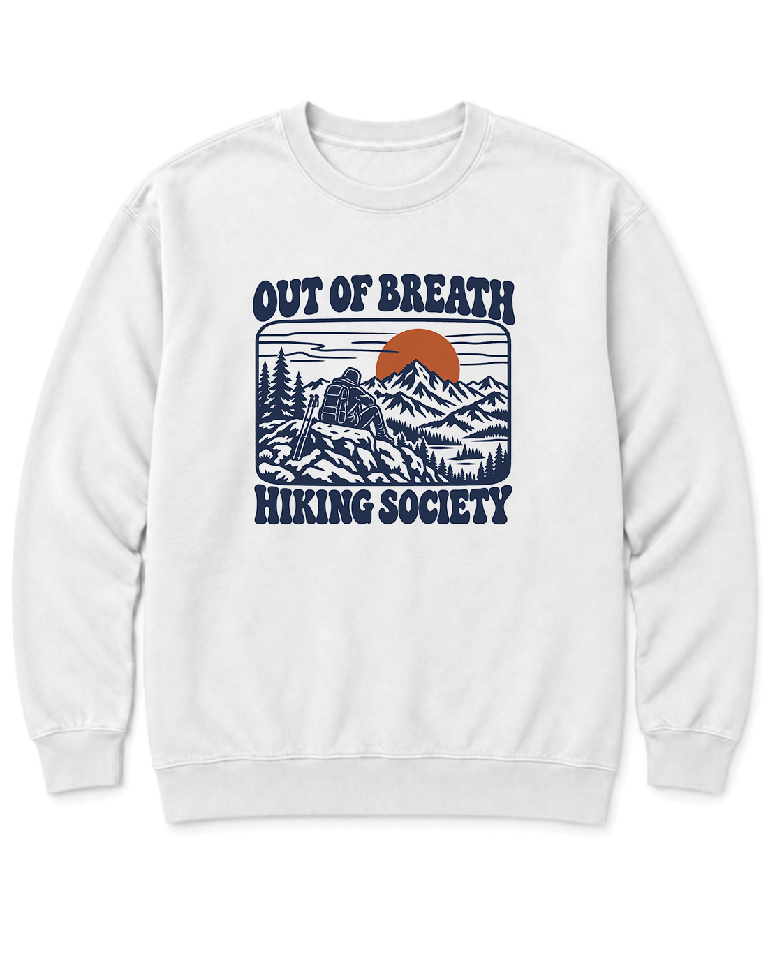 Out of Breath Hiking Society Summit Rest Sweatshirt - White