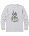 Pine Trees & Pretty Things Long Sleeve Shirt - Ash