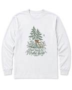 Pine Trees & Pretty Things Long Sleeve Shirt - White