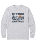 Out of Breath Hiking Society Flat Out Long Sleeve Shirt - Ash